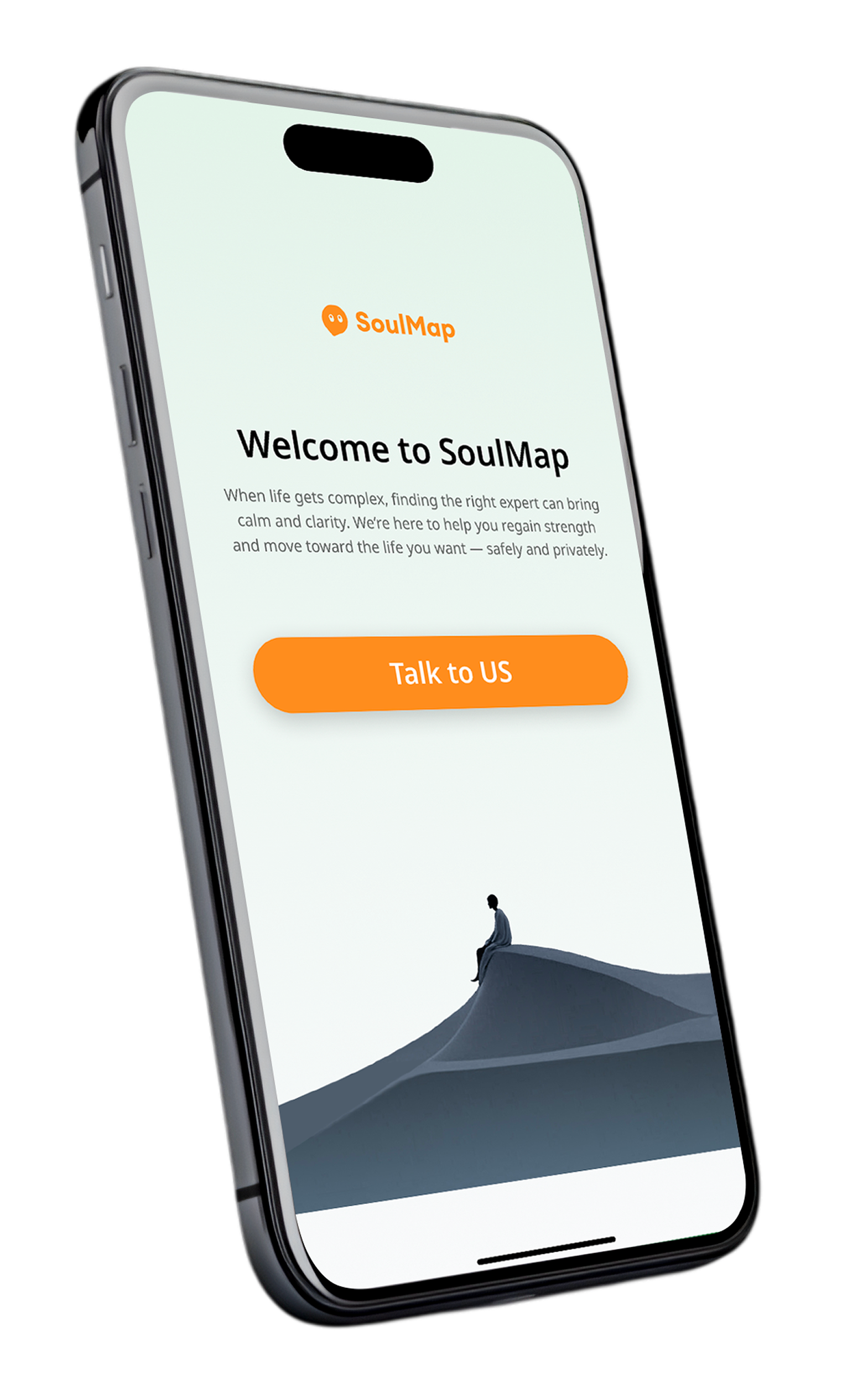SoulMap welcome screen
